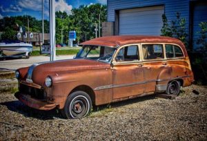 an old junk car